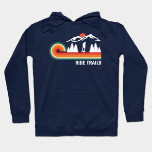 Retro One Wheel Ride Trails Onewheel Hoodie